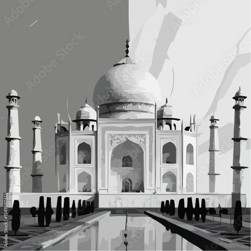 
digital art of the spectacular taj mahal 13