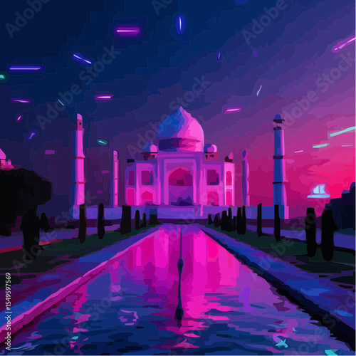 
digital art of the spectacular taj mahal 10