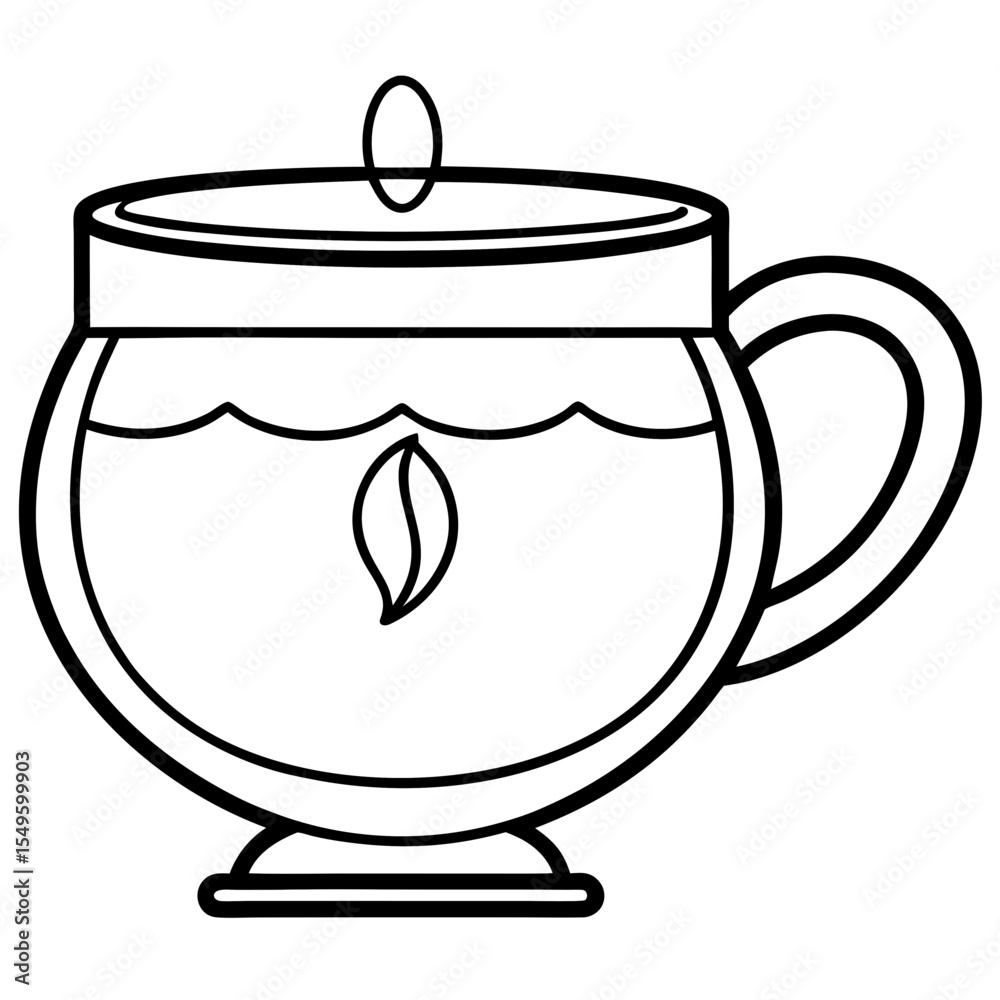 Earl Grey line art vector Earl Grey line art vector