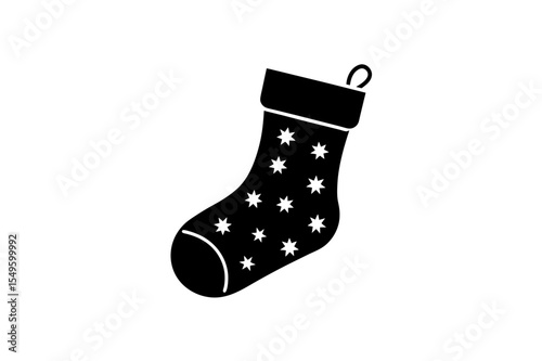 christmas socks isolated on white