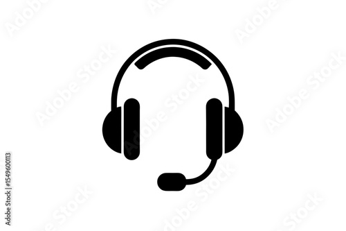 headphones on white background