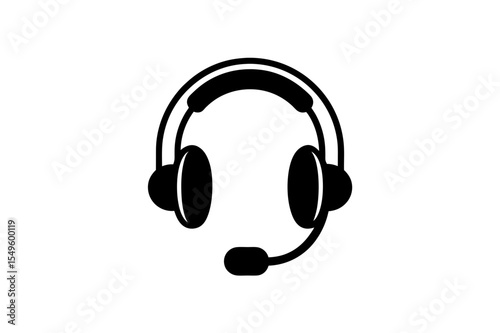headphones isolated on white background