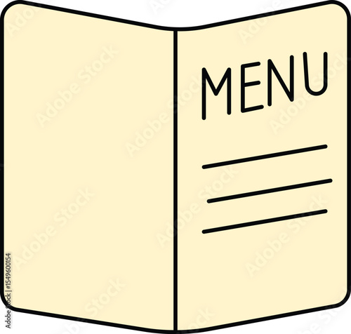 Restaurant Menu Icon Vector
