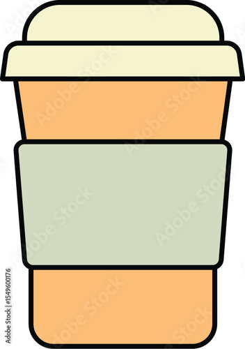 Stacked Takeaway Cups Vector