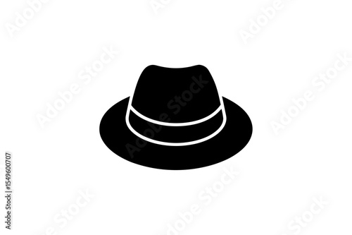 black hat isolated on white background