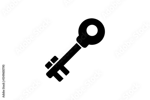 key isolated on white background