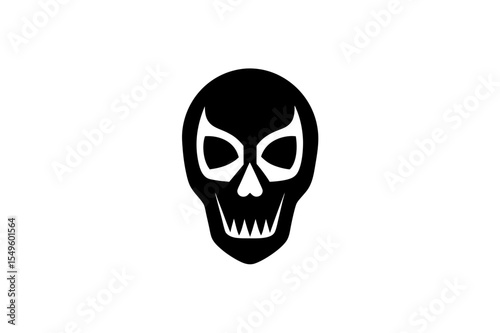 skull on white background