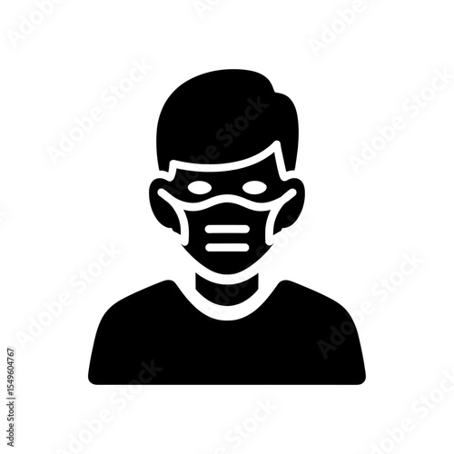 Hacker Icon Vector Glyph Of A Cybercriminal Or Thief With Face Mask Symbol For Cybercrime And Phishing Unauthorized User And Identity Theft Graphic