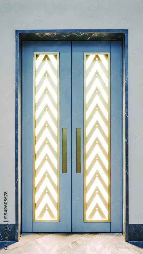 Fototapeta premium wooden door in the wall