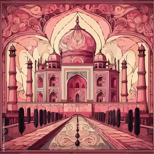 a new digital art version of the Taj Mahal

 67