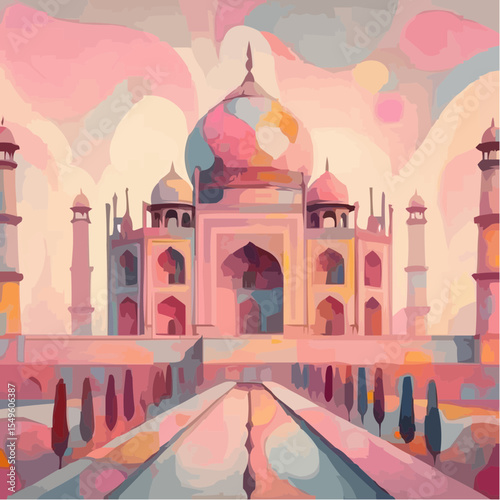 a new digital art version of the Taj Mahal

 64