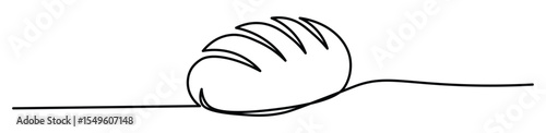  line bread line art vector icon illustration background

