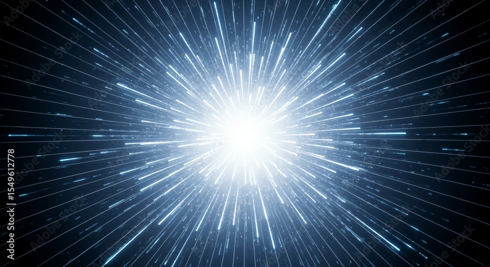 Naklejka premium Bright Burst: Abstract Light Explosion Background