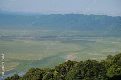 Ngorongoro Crater landscape in the morning