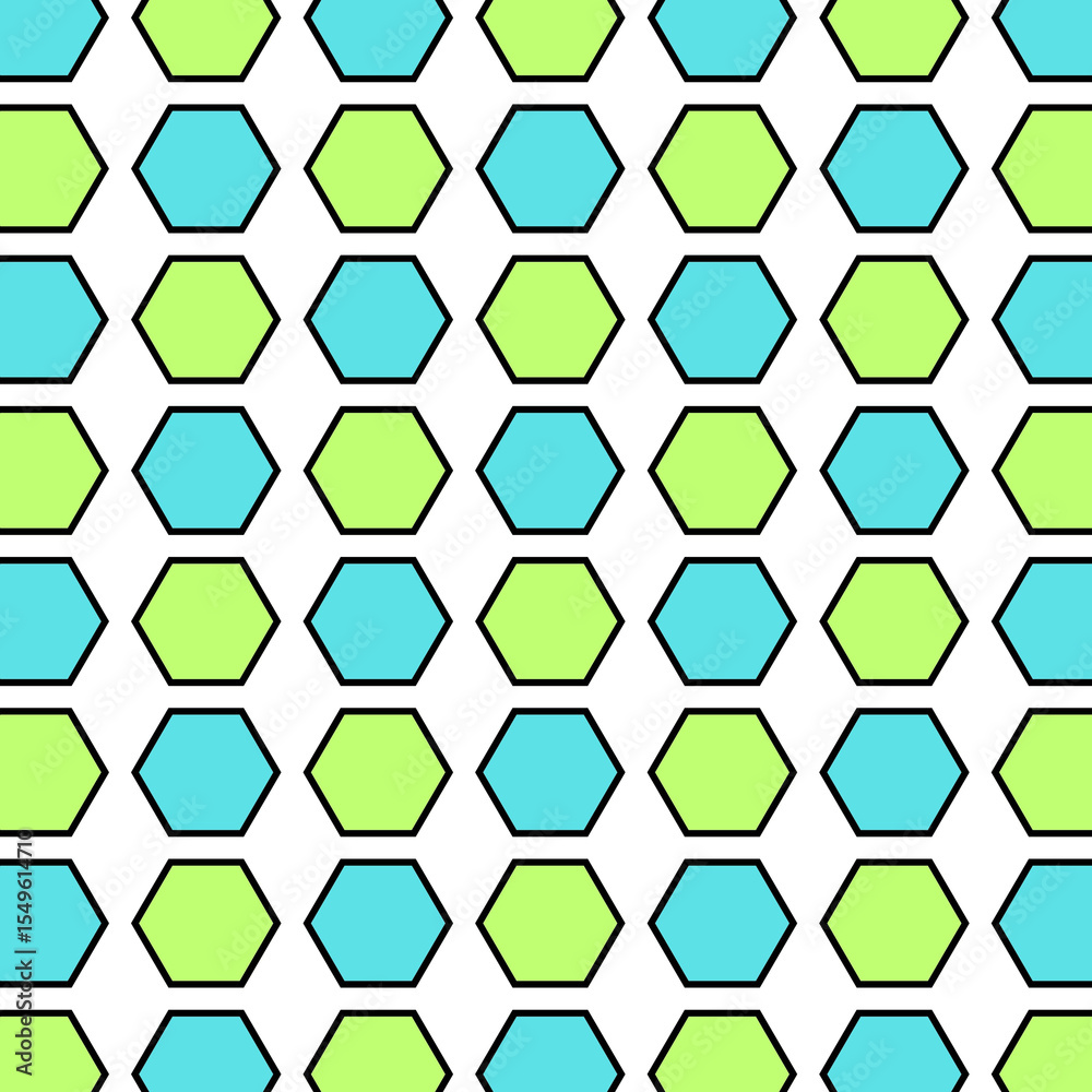 Fototapeta premium Aqua-Lime Hex