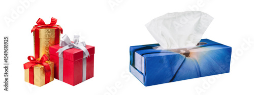 red gift box with ribbon