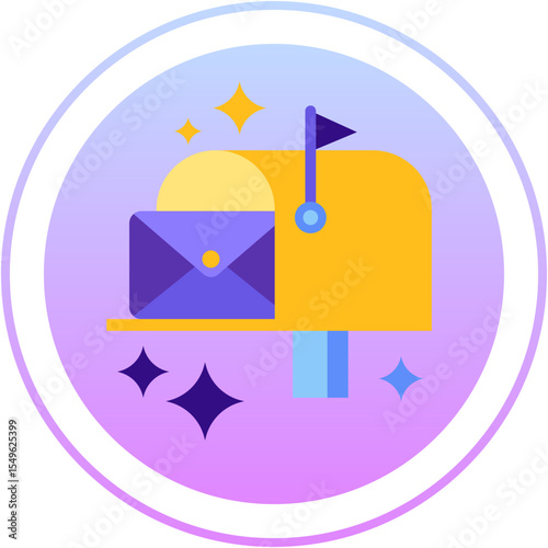 Mailbox Icon — Postal, Email & Message Delivery SVG


