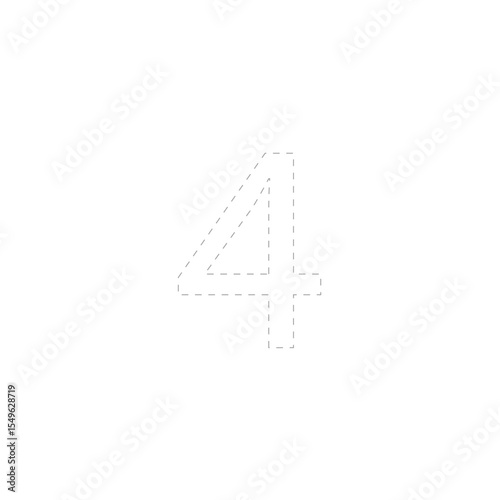 1,2,3,4,5,6,7,8,9,0 Number for tracing, preparing for school, task for developing hand motor skills, training exercises, calligraphy