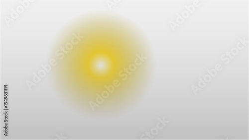 Soft yellow glow with a central bright spot and transparent background, ideal for adding gentle warmth, a subtle highlight, or ambient illumination to designs.