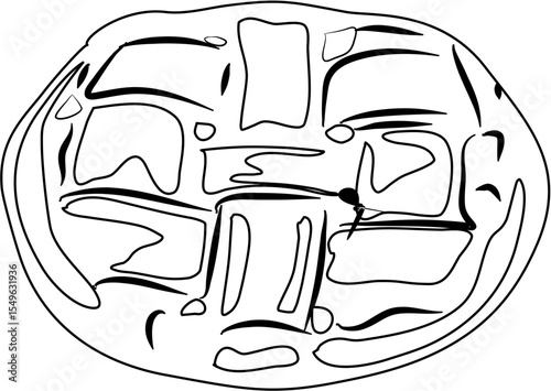 Apple pie coloring page