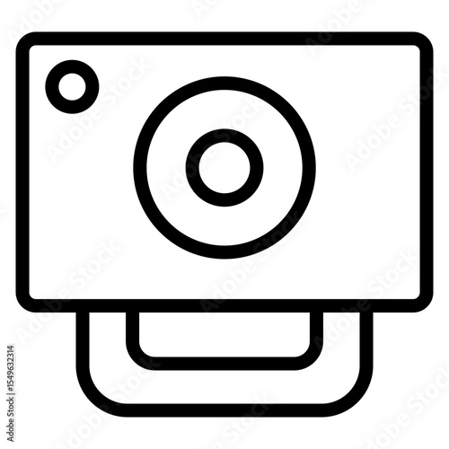 Webcam outline icon