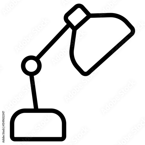 Desk Lamp outline icon