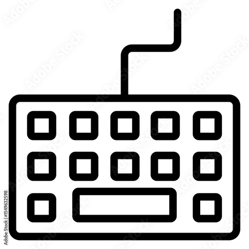 Keyboard outline icon