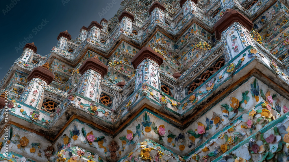 Fototapeta premium Asian temple close up.