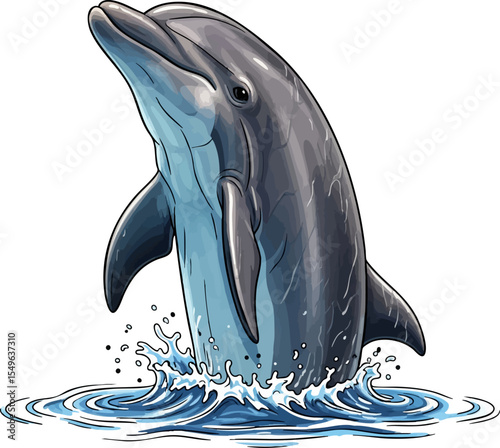 Dolphin Spy-hopping
