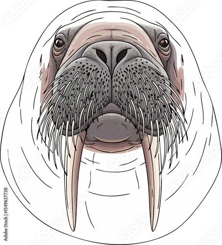 A Walrus with Whiskers