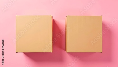Floating empty white boxes mock up for cosmetic products, white blank packages in air. Branding, place for text, logo, design