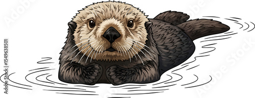 Swimming on its Stomach