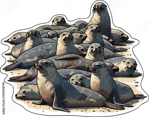A Colony of Seals