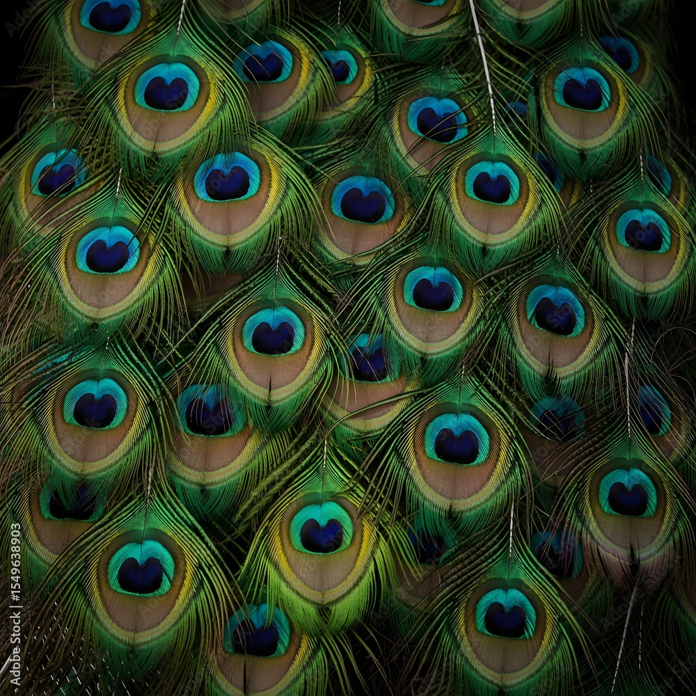 Obraz premium close up of peacock feather