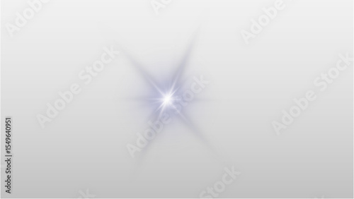 Subtle violet light flare with star-shaped reflections and transparent background, ideal for adding a soft glow, mystic touch, or gentle highlight to designs.