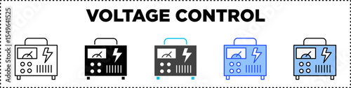Voltage Control Icon Pack Line Glyph