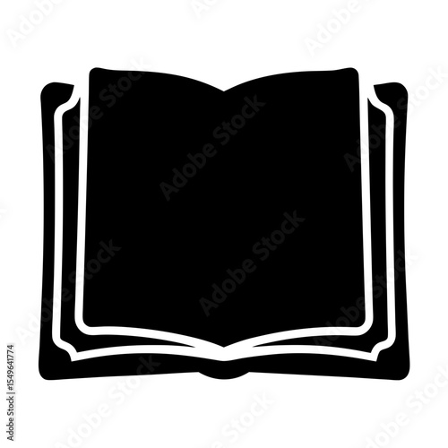Open Book Icon Revealing a World of Knowledge and Imagination Awaits
