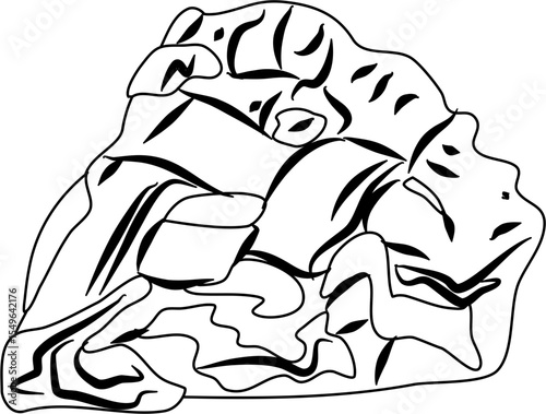 Apple pie coloring page