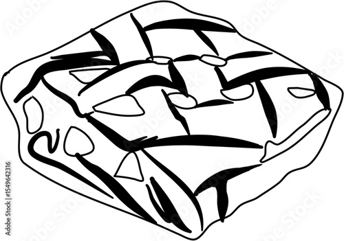 Apple pie coloring page