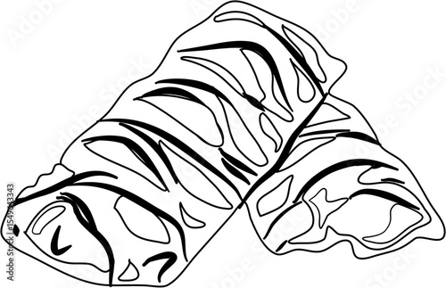 Apple pie coloring page