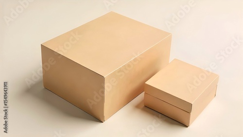 Floating empty white boxes mock up for cosmetic products, white blank packages in air. Branding, place for text, logo, design
