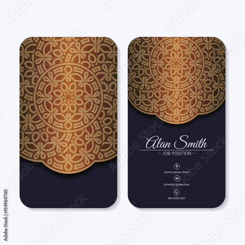 Luxury Mandala business card template