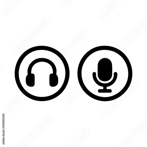 Dual audio jack icons for headphone and microphone ports on electronic devices