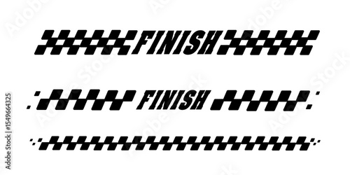 Racing flag vector icon on white background. Checkered flag. start and finish crossed flag. Racing flag.	