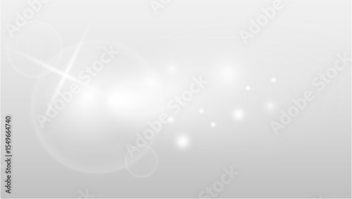 Shining Lens Flare with Sparkling Dust Particles on Transparent Background for Bright, Magical Overlays