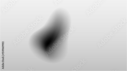 Organic Black Blob Shape - Soft Blurred Abstract Element with Transparent Background PNGs for Modern Artistic Design & Overlays