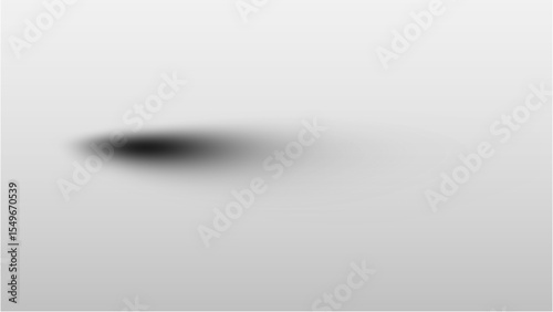 Soft Elliptical Black Shadow - Subtle & Realistic Transparent Background PNGs for Product Mockups, UI Elements & Depth Effects