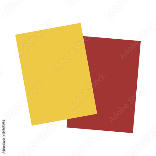 Yellow And Red Card Football Sport