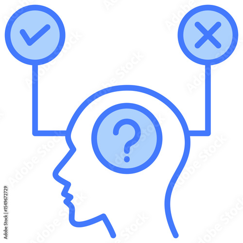 Hypothesis Blue Icon