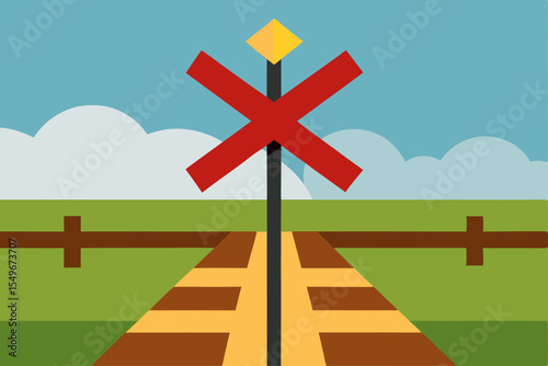 Railway Crossing Stop, Look, and Listen for Safety